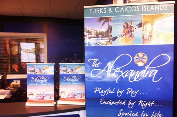 Mini table top banner stands toronto