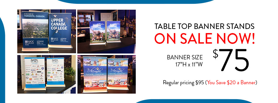 mini banner stands toronto